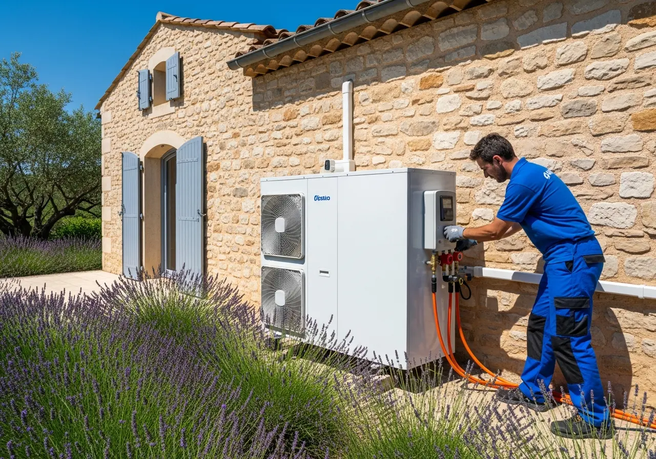 Installation de pompe à chaleur air-eau à Avignon : étude, pose et mise en service